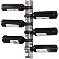 Estante para Vino 55 x 5 x 7 cm Estantería para 6 Botellas Botellero Vertical para Colgar en la Pared Portabotellas…